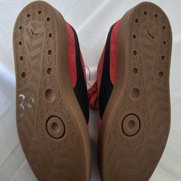 Puma Red and Black Suede Sneakers - Picture 9 of 9